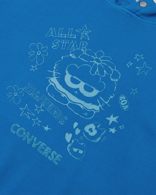 Converse x ZO&FRIENDS - Crew Neck Hoodie Indigo Bunting