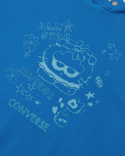 Converse x ZO&FRIENDS - Crew Neck Hoodie Indigo Bunting