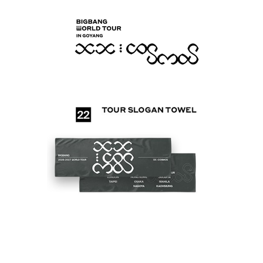 BIGBANG WORLD TOUR - Tour Slogan Towel
