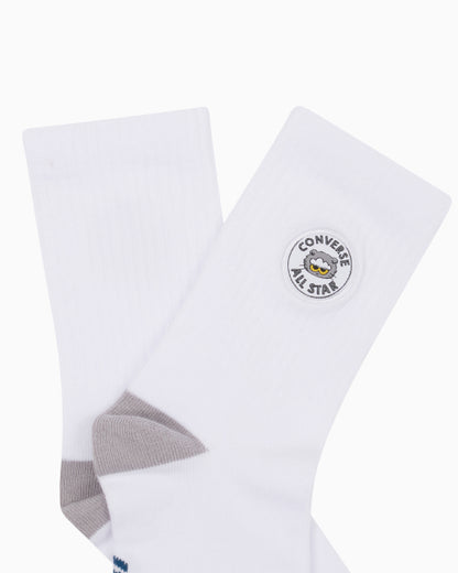 Converse x ZO&FRIENDS - Mid-Calf Socks White