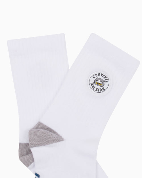 Converse x ZO&FRIENDS - Mid-Calf Socks White