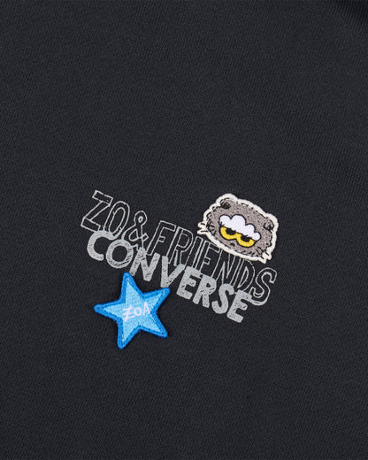 Converse x ZO&FRIENDS - Zip-up Hoodie Black