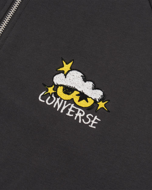 Converse x ZO&FRIENDS - Oversized Zip-Up Sweatshirt Dark Matter