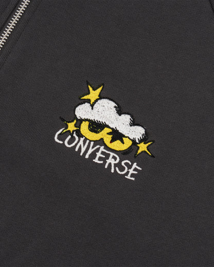 Converse x ZO&FRIENDS - Oversized Zip-Up Sweatshirt Dark Matter